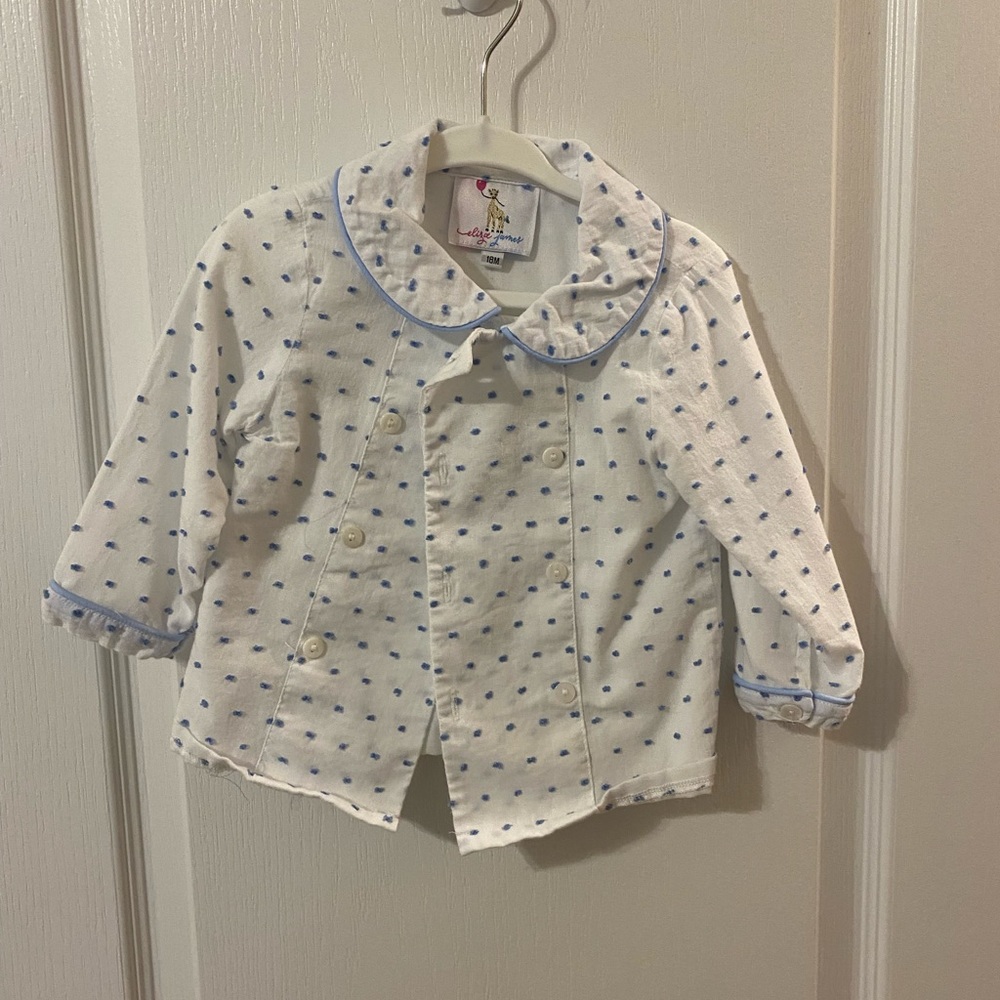 Eliza James kids - boys button top